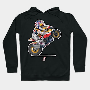 Nicky Hayden 1 Cartoon Hoodie